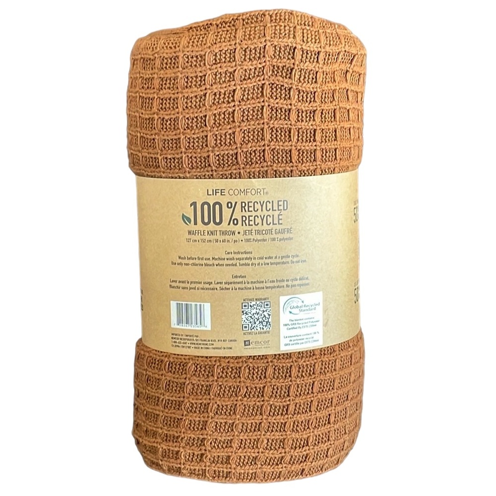 Life Comfort - Waffle Knit Throw Blanket
